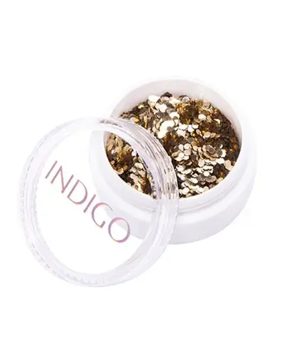 Hexagons Light Gold - šljokice